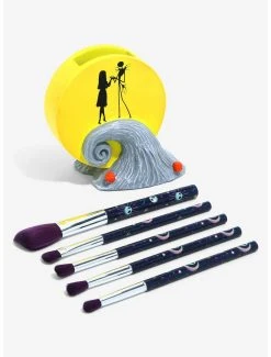 Disney's The Nightmare Before Christmas Jack & Sally Spiral Hill Makeup Brush Set & Holder - BoxLunch Exclusive -BoxLunch Shop 17781523 av1