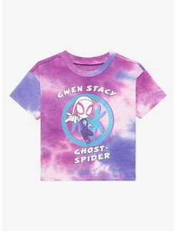 Marvel Spider-Man Chibi Gwen Stacy Tie-Dye Toddler T-Shirt - BoxLunch Exclusive