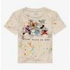 Disney Mickey And Friends Paint Splatter Group Portrait Toddler T-Shirt - BoxLunch Exclusive -BoxLunch Shop 18251727 hi