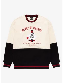 Disney Villains Alice In Wonderland Queen Of Hearts Panel Crewneck - BoxLunch Exclusive