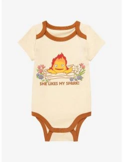 Studio Ghibli Howl's Moving Castle Calcifer Spark Infant One-Piece - BoxLunch Exclusive!