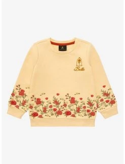 Disney Beauty And The Beast Belle Floral Toddler Crewneck - BoxLunch Exclusive