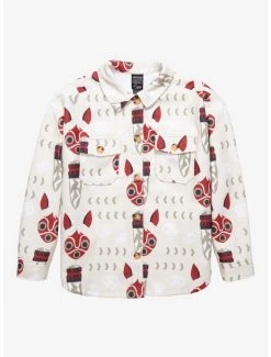 Studio Ghibli Princess Mononoke San's Mask Plus Size Polar Fleece Jacket - BoxLunch Exclusive
