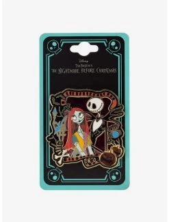 Disney The Nightmare Before Christmas Jack & Sally Frame Enamel Pin - BoxLunch Exclusive -BoxLunch Shop 18653288 av1