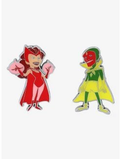 Loungefly Marvel WandaVision Retro Outfits Enamel Pin Set - BoxLunch Exclusive
