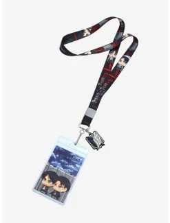 Attack On Titan Chibi Eren & Levi Lanyard - BoxLunch Exclusive