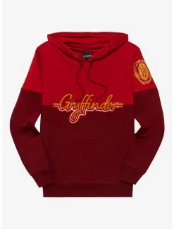 Harry Potter Gryffindor Crest Panel Hoodie - BoxLunch Exclusive