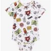 Marvel Avengers Sketch Art Character Portrait Allover Print Infant One-Piece - BoxLunch Exclusive