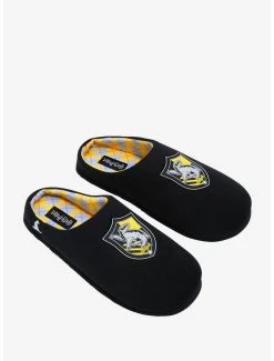 Harry Potter Hufflepuff Badger Crest Slippers - BoxLunch Exclusive
