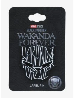 Marvel Black Panther Wakanda Forever Enamel Pin - BoxLunch Exclusive -BoxLunch Shop 19028948 av1