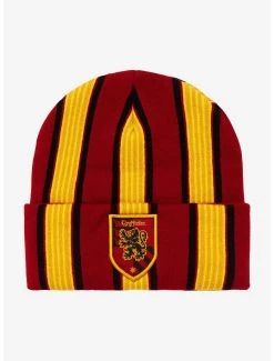 Harry Potter Gryffindor Striped Beanie - BoxLunch Exclusive