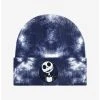 Disney The Nightmare Before Christmas Jack Skellington Tie-Dye Cuff Beanie - BoxLunch Exclusive -BoxLunch Shop 19178554 hi