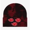 Naruto Shippuden Akatsuki Clouds Acid Wash Cuff Beanie - BoxLunch Exclusive -BoxLunch Shop 19178556 hi