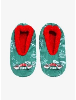 Friends Central Perk Logo Slipper Socks - BoxLunch Exclusive -BoxLunch Shop 19183844 av1