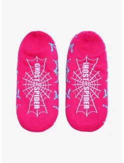 Marvel Spider-Man Ghost-Spider Chibi Portrait Slipper Socks - BoxLunch Exclusive -BoxLunch Shop 19183852 av2