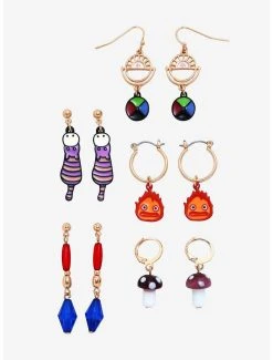 Studio Ghibli Howl's Moving Castle Icons & Characters Earring Set - BoxLunch Exclusive