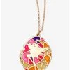 Pretty Guardian Sailor Moon Sailor Moon Silhouette Stained Glass Necklace - BoxLunch Exclusive -BoxLunch Shop 19235433 hi