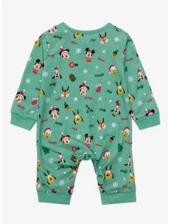 Disney Walt Disney World 50th Anniversary Mickey & Friends Holiday Infant One-Piece - BoxLunch Exclusive -BoxLunch Shop 19317139 av1