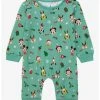 Disney Walt Disney World 50th Anniversary Mickey & Friends Holiday Infant One-Piece - BoxLunch Exclusive -BoxLunch Shop 19317139 hi