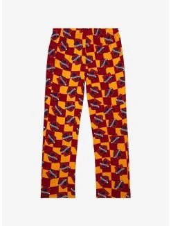 Harry Potter Gryffindor House Crest Checkered Sleep Pants - BoxLunch Exclusive -BoxLunch Shop 19415732 av1