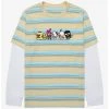 Sanrio Kawaii Mart Group Portrait Striped Layered Long Sleeve T-Shirt - BoxLunch Exclusive -BoxLunch Shop 19438869 hi