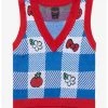 Sanrio Hello Kitty And Friends Kawaii Icons Gingham Women's Vest - BoxLunch Exclusive -BoxLunch Shop 19438884 hi