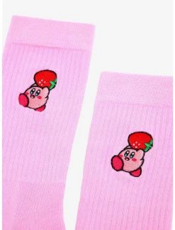 Nintendo Kirby With Strawberry Crew Socks- BoxLunch Exclusive -BoxLunch Shop 19465659 av1