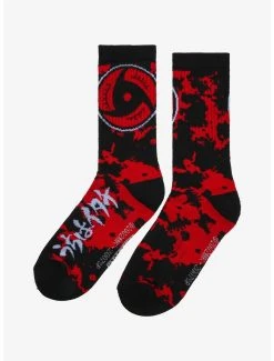 Naruto Shippuden Sharingan Tie-Dye Crew Socks - BoxLunch Exclusive -BoxLunch Shop 19465727 av2