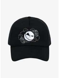 Disney The Nightmare Before Christmas Jack Skellington & Roses Trucker Cap - BoxLunch Exclusive