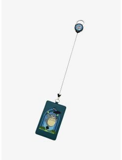 Loungefly Studio Ghibli My Neighbor Totoro Stained Glass Retractable Lanyard - BoxLunch Exclusive -BoxLunch Shop 19555462 av2