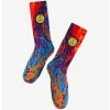 Disney Gravity Falls Bill Cipher Weirdmageddon Oil-Slick Print Crew Socks - BoxLunch Exclusive
