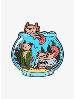 Axolotls In An Aquarium Enamel Pin - BoxLunch Exclusive