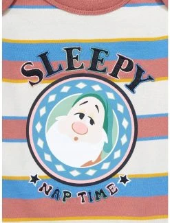 Disney Snow White And The Seven Dwarfs Sleepy Striped Infant One-Piece - BoxLunch Exclusive -BoxLunch Shop 19676984 av2