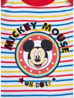 Disney Mickey Mouse Oh Boy Striped Infant One-Piece - BoxLunch Exclusive -BoxLunch Shop 19676996 av2
