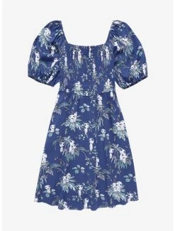 Studio Ghibli Princess Mononoke Kodama Allover Print Smock Dress - BoxLunch Exclusive