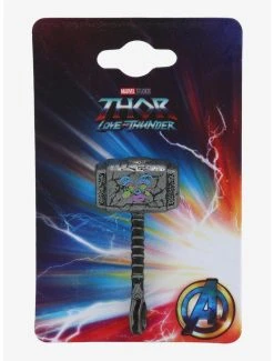 Marvel Thor: Love And Thunder Mjolnir With Doodle 3-D Enamel Pin - BoxLunch Exclusive -BoxLunch Shop 19733752 av1