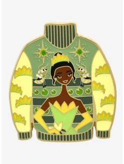 Disney The Princess And The Frog Ugly Sweater Enamel Pin - BoxLunch Exclusive