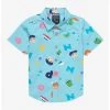 Studio Ghibli Ponyo Icons Allover Print Toddler Woven Button-Up Shirt - BoxLunch Exclusive