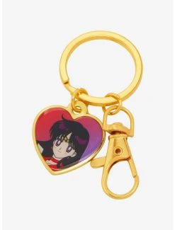 Sailor Moon Sailor Mars Heart Charm Keychain - BoxLunch Exclusive