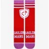 Sailor Moon Sailor Mars Varsity Crew Socks - BoxLunch Exclusive