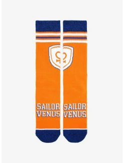 Sailor Moon Sailor Venus Varsity Crew Socks - BoxLunch Exclusive