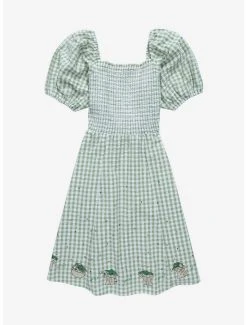 BoxLunch Shop 14 Star Wars The Mandalorian Grogu Gingham Smock Dress - BoxLunch Exclusive