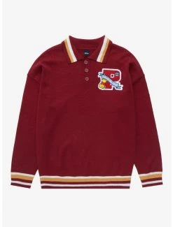 Disney Winnie The Pooh Letterman Collared Sweater - BoxLunch Exclusive