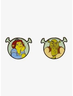 Shrek Fiona & Shrek Figural Enamel Pin Set - BoxLunch Exclusive