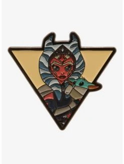 Star Wars The Mandalorian Chibi Ashoka & Grogu Enamel Pin - BoxLunch Exclusive