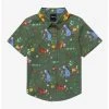 Disney Winnie The Pooh Earth Day Allover Print Woven Toddler Button-Up Shirt - BoxLunch Exclusive -BoxLunch Shop 20026543 hi